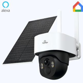 Cámara de Bateria PT 4mp| 4G| Visión Nocturna a color| Audio Bidireccional| Autoseguimiento Inteligente| Grabación Continua | Incluye Panel Solar de 5W
