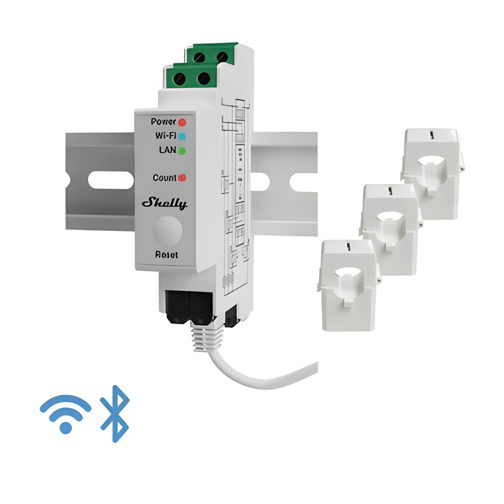 Medidor Trifásico de Corriente Alterna / WIFI / industrial y residencial / Nube P2P